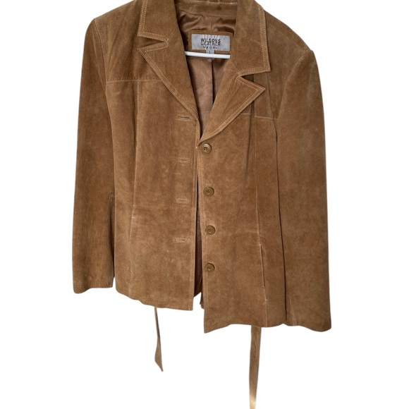 Wilsons Suede Leather Maxima Tan Jacket size Large - Picture 4 of 13